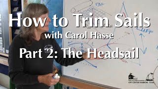 How to Trim Sails with Carol Hasse Part 2 – The Headsail [upl. by Ahsienad]