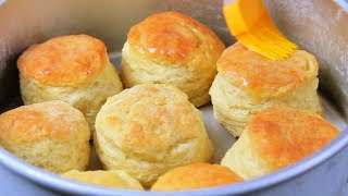 HOW TO MAKE FLUFFY BISCUITS  biscuit mixing method [upl. by Aleihs]