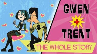 TOTAL DRAMA Gwen ❤️ Trent  The whole story [upl. by Llerot262]