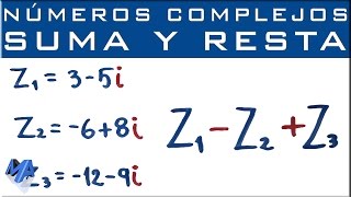 Suma y resta de números complejos  Ejemplo 2 [upl. by Maurene]