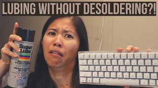 How to Lube Mechanical Keyboard Switches Without Desoldering  2 METHODS [upl. by Venola]