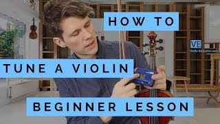 How To Tune A Violin  For Beginners  Easy [upl. by Hildy]