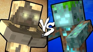 Husk vs Drowned  Minecraft [upl. by Jb]