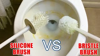 Toilet Brush Showdown  Silicone Toilet Brush vs Regular [upl. by Anaehs529]