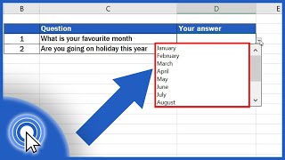 How to Create a DropDown List in Excel [upl. by Hux]