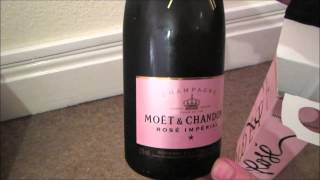 Moet amp Chandon Rose Imperial Pink Champagne Uber Unboxing  celebrating 1 million [upl. by Onilecram]