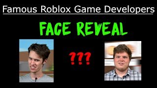 Famous Roblox Game Developers  Face Reveal [upl. by Jansson463]