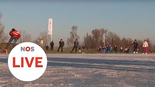 Live Schaatsen op natuurijs [upl. by Eessej]