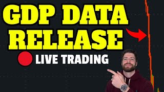 🔴WATCH LIVE GDP DATA amp JOBLESS CLAIMS UNEMPLOYMENT 830AM LIVE TRADING [upl. by Pegg392]