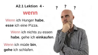 Deutschkurs A2  Der Konnektor wenn [upl. by Eilatan]