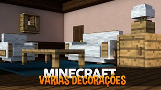 Minecraft MODs CENTENAS DE DECORAÇÕES PARA SUA CASA Decocraft [upl. by Hecker]