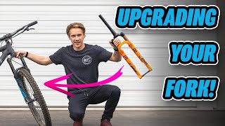 How To Upgrade Your Mountain Bike Fork Every Detail To Consider [upl. by Abana660]