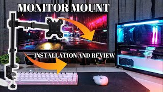 The biggest upgrade for cheap  Monitor arm installation and review  Tagalog [upl. by Yleve232]