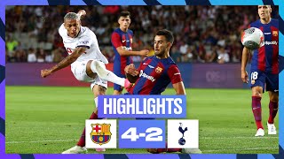 BARCELONA 42 TOTTENHAM HOTSPUR  HIGHLIGHTS [upl. by Atnuhs33]