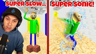 SUPER SLOW vs SUPER SONIC Baldi  Baldis Basics [upl. by Sloatman]