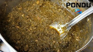 Meilleur Recette De Pondu Congolaise  feuilledemanioc Saka Saka [upl. by Natan]