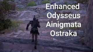 Assassins Creed Odyssey  Odysseus Palace Ancient Tablet  Ainigmata Ostraka  Enhanced [upl. by Ayortal342]