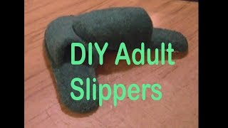 DIY Adult Bedroom Slippers From Flip Flops [upl. by Felecia]