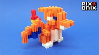 Charizard Pokémon 3D Figure  Pix Brix Instructions [upl. by Meeharbi]