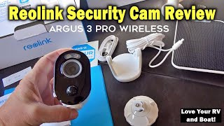 Reolink Argus 3 Pro Wireless Security Camera  Features and Demos [upl. by Adele]