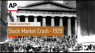 US Stock Market Crash  1929  Today in History  29 Oct 16 [upl. by Guildroy]