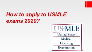 How to apply to USMLE exam 2020 [upl. by Agnimod]