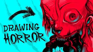 How to Draw MONSTERS That Are Actually Scary [upl. by Esihcoc]