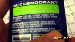 Brut Deodorant Review [upl. by Munster896]