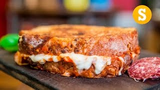 Epic Pizza Grilled Cheese Recipe  Sorted Food [upl. by Missi]