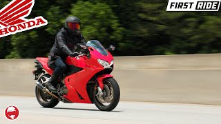 2014 Honda VFR 800  First Ride [upl. by Koenig]