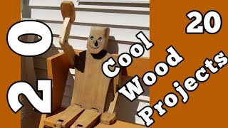 20 Cool Woodworking Project Ideas [upl. by Kristopher]