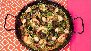 Authentic Spanish Seafood Paella  Christine Cushing [upl. by Giustino]