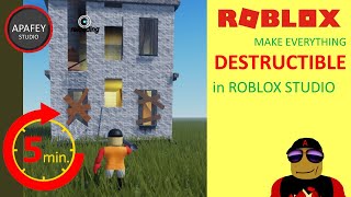 ▶ Make anything DESTRUCTIBLE 💣 in Roblox Studio  5 minutes without scripting 👌 [upl. by Otsedom]