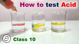 How to Test an Acid using Methyl Orange  in Hindi for Class 10 [upl. by Yenmor]