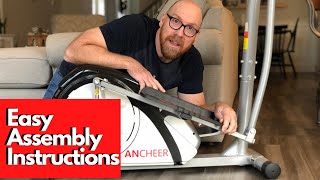 Easy Ancheer Elliptical Assembly  Ancheer Magnetic Elliptical StepbyStep Instructions [upl. by Pricilla]