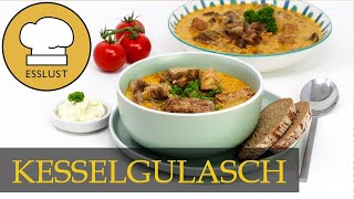 KESSELGULASCH mit Champignons  für Party und Familie [upl. by Cartie]