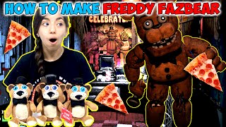 FNAF DIY Tutorial  How To Make A Freddy Fazbear Plushie for 500  Kid Crafts [upl. by Luci264]