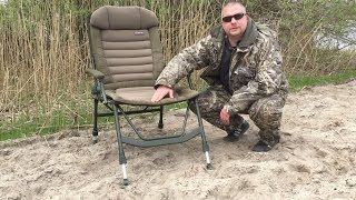 Karpfenstuhl Test  Elbe Fishing Team  Fox FX Super Deluxe Recliner [upl. by Tocci323]