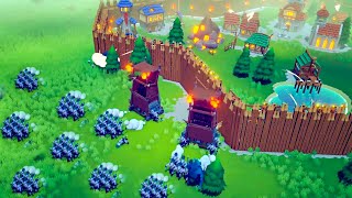 EPIC CASTLE SIEGE in this Fortress Base Defense game  Becastled [upl. by Bodkin]