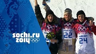 Mens Snowboard Slopestyle  Final  Kotsenburg Wins Gold  Sochi 2014 Winter Olympics [upl. by Trista678]