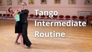 Tango Intermediate Dance Routine and Figures [upl. by Moseley857]