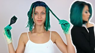 DYEING MY HAIR EMERALD GREEN [upl. by Ivel]