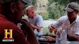 Swamp People The Landrys Crab Boil  History [upl. by Rillings142]