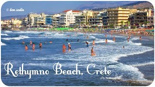 Rethymno Beach Crete [upl. by Adihahs]