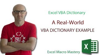 A RealWorld VBA Dictionary Example 34 [upl. by Heinrick]