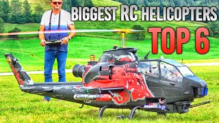 TOP 6 BIGGEST RC HELICOPTER SCALE MODELS [upl. by Ael]