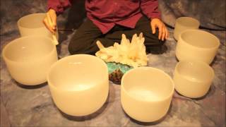 Crystal Bowl Chakra 70 Min Meditation C to B  Low to High Tones [upl. by Arlina753]