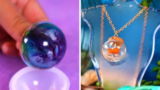 18 Stylish Homemade Jewelry Crafts Using Resin [upl. by Nagard]