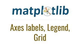 Matplotlib Tutorial 3  Axes labels Legend Grid [upl. by Dewayne703]