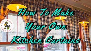 How To Make Your Own Kitchen Curtains [upl. by Encratia]